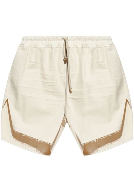 Shorts con spacchi in beige chiaro Rick Owens - donna